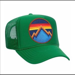 Aviator Nation Green Mountain Trucker Hat